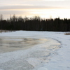Photo: 'Is och solnedgång'